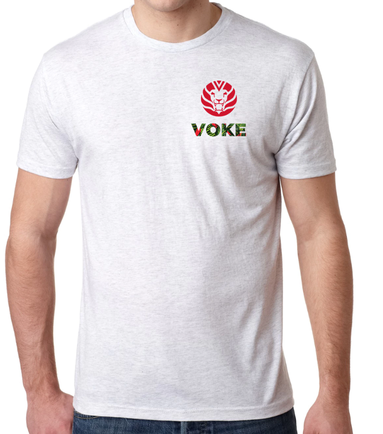 Voke Tri-Blend Unisex T-Shirt White Heath